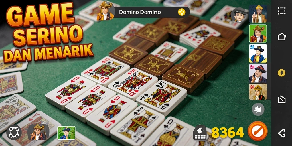 Tampilan gameplay seru dari permainan Domino 8364.