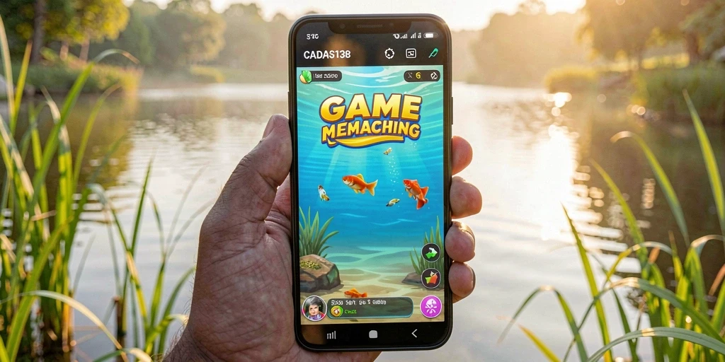 Tampilan gameplay CADAS138 yang seru saat memancing ikan.