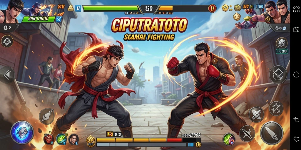 Gameplay seru di CIPUTRATOTO dengan pertarungan yang intens.