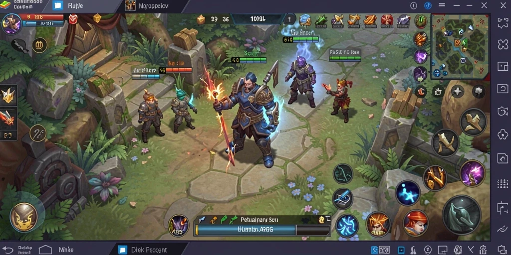 Screenshot gameplay menarik menunjukkan aksi petualangan D06.