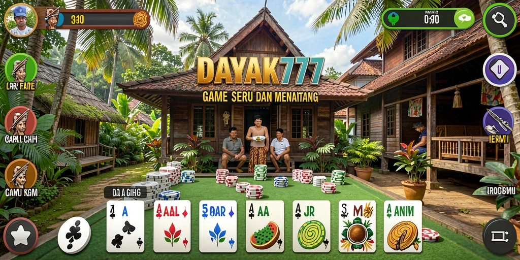 Tampilan gameplay Gaple yang menarik dan interaktif.