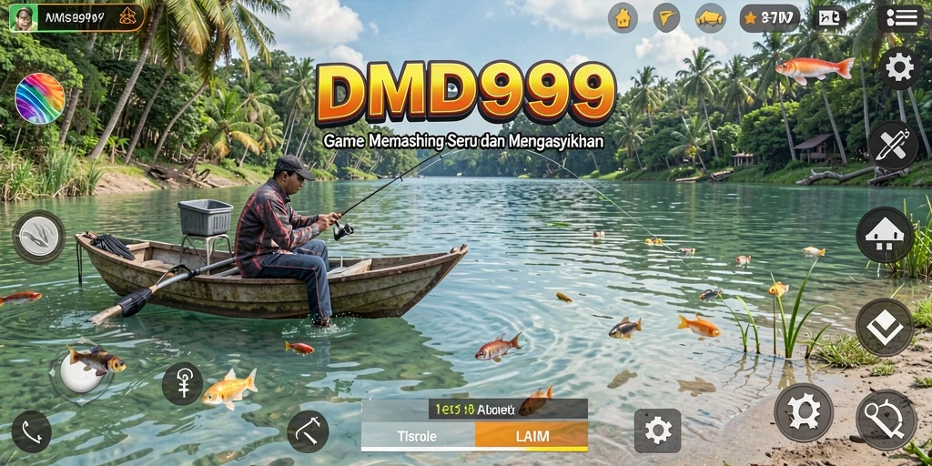 Tampilan menarik dari gameplay memancing dalam DMD999.