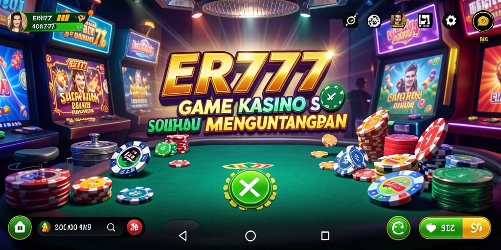 Tampilan gameplay ER777 yang menarik dan mendebarkan saat bermain Kasino.