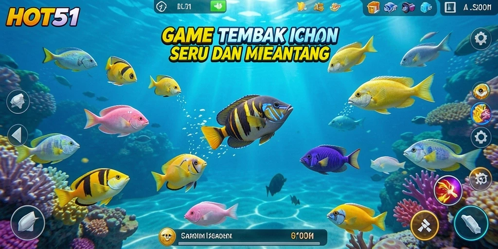 Tampilan gameplay HOT51 yang menarik dan penuh warna.