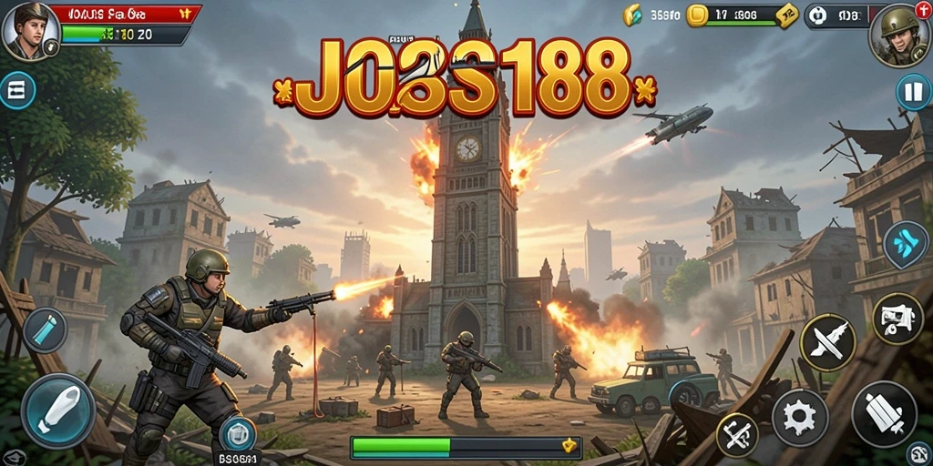 Menampilkan momen epik dalam strategi Tower Defense JOSS188.