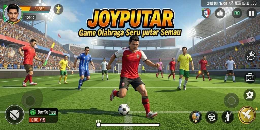 Tampilan gameplay seru yang penuh aksi di JOYPUTAR.