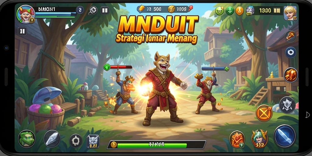 Tampilan gameplay <strong>MNDUIT</strong> yang menegangkan dan strategis.