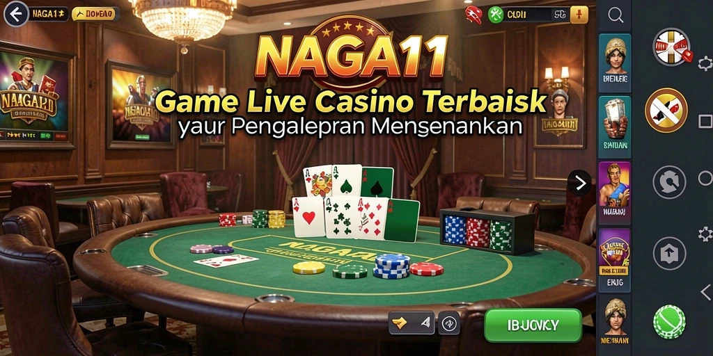 Gamplay Live Casino NAGA11 yang menarik dan interaktif.
