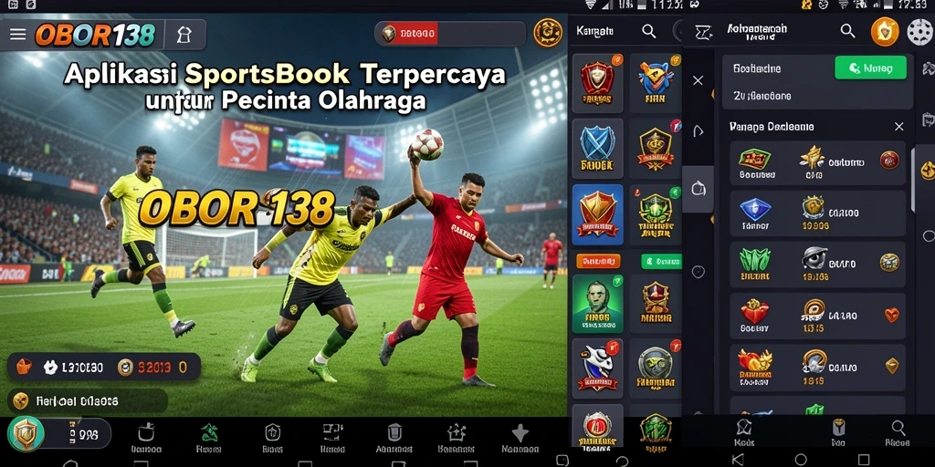 Tampilan permainan Sportsbook OBOR138 yang menarik dan interaktif.