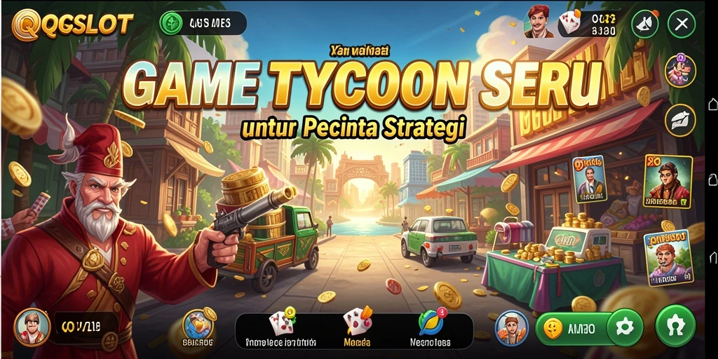 Tampak depan gameplay QQSLOT dengan aksi seru Tycoon.