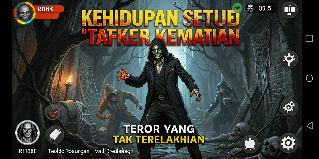 Tampilan gameplay menegangkan di RI188 dengan atmosfer horor yang kuat.
