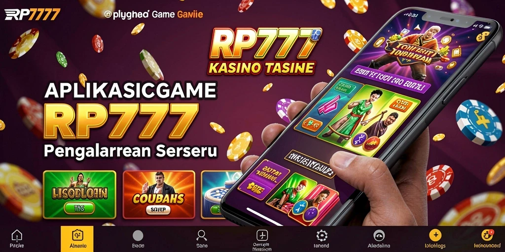 Screenshot utama RP777 menunjukkan grafik permainan Kasino yang menarik dan interaktif.