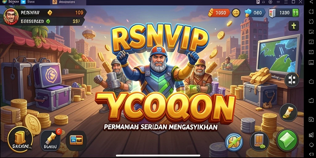 Screenshot gameplay RSNVIP yang menunjukkan suasana permainan Tycoon.