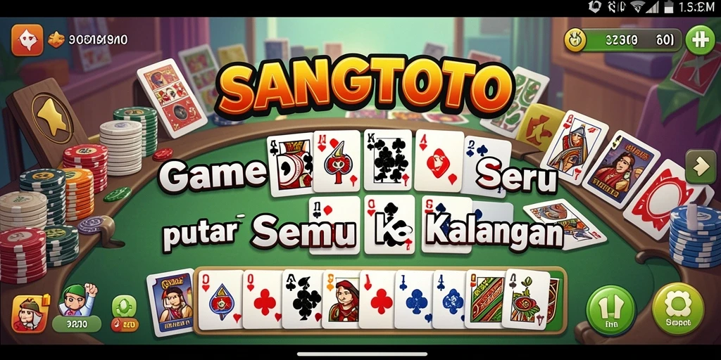 Tampilan menarik gameplay Domino dalam SANGTOTO.