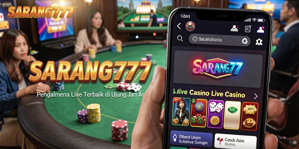 Tampilan gameplay Live Casino yang memukau dan interaktif di SARANG777.