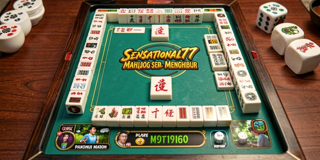 Screenshot SENSATIONAL77 menunjukkan gameplay Mahjong yang seru dan menarik.