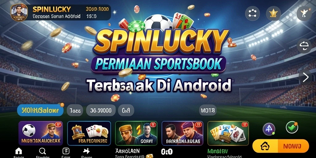 Tangkapan layar SPINLUCKY menampilkan fitur taruhan olahraga yang menarik.