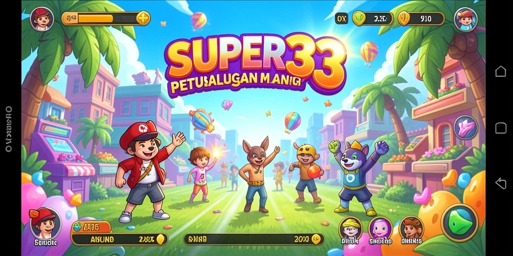 Tampilan gameplay SUPER33 yang seru dan menantang di dunia arcade.