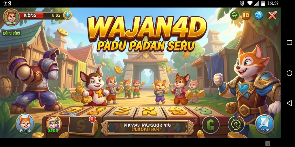 Tampilan gameplay WAJAN4D yang menarik dan penuh warna.