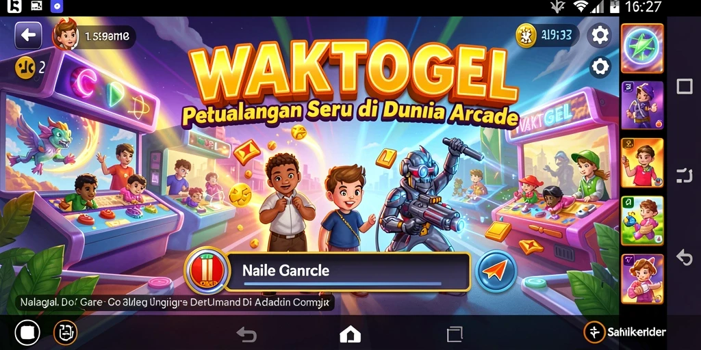 Tampilan gameplay WAKTOGEL yang seru dan penuh warna.
