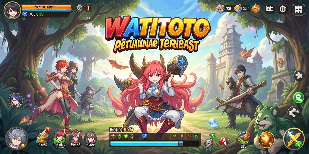 Tampilan gameplay seru dalam dunia anime WATITOTO.
