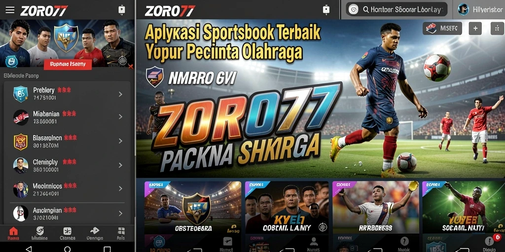 Tampilan grafis yang menarik dari gameplay ZORO77 saat taruhan olahraga.
